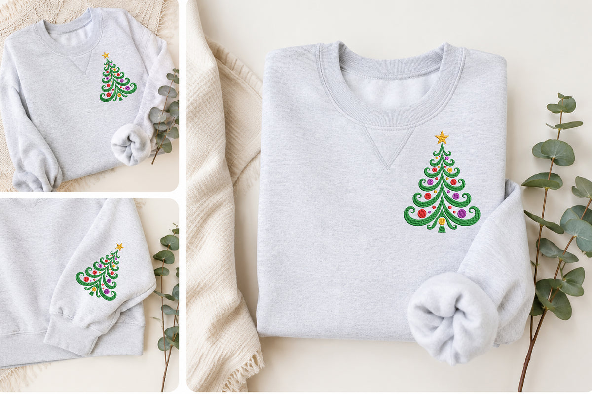 Christmas Tree Embroidery Design