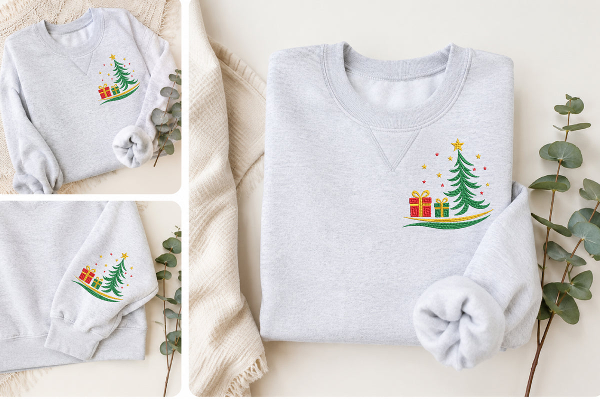 Christmas Tree Embroidery Design