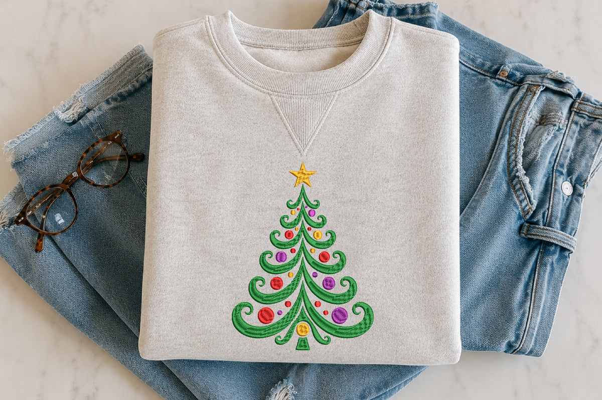 Christmas Tree Embroidery Design