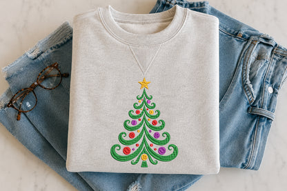 Christmas Tree Embroidery Design