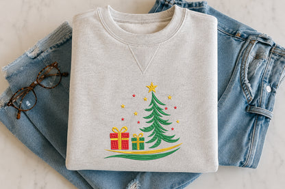 Christmas Tree Embroidery Design