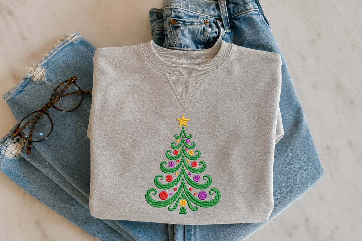 Christmas Tree Embroidery Design