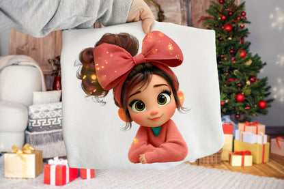 Christmas Whimsical Girl Clipart PNG Sublimation