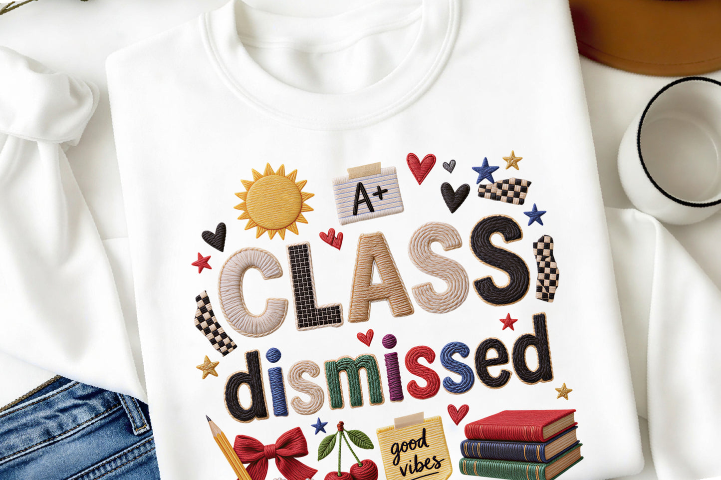 Class Dismissed Last Day of School Teacher Student PNG Sublimationc