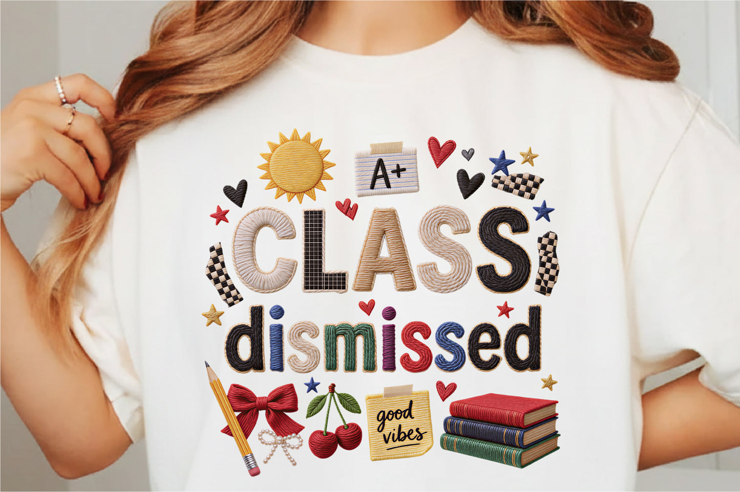 Class Dismissed Last Day of School Teacher Student PNG Sublimationc