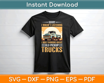 Classic Old Pickup Truck for Pickup Trucks Lovers SVG Digital Cutting File