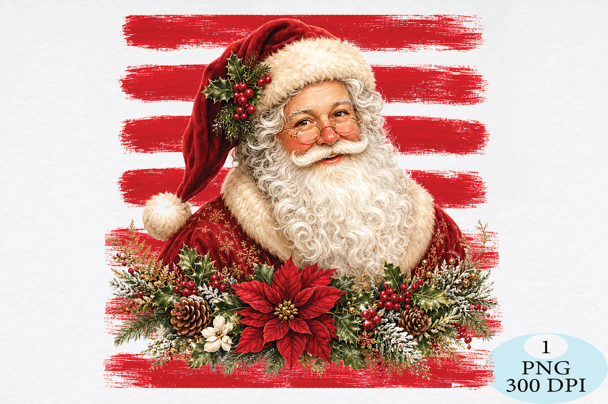 Classic Santa Christmas PNG