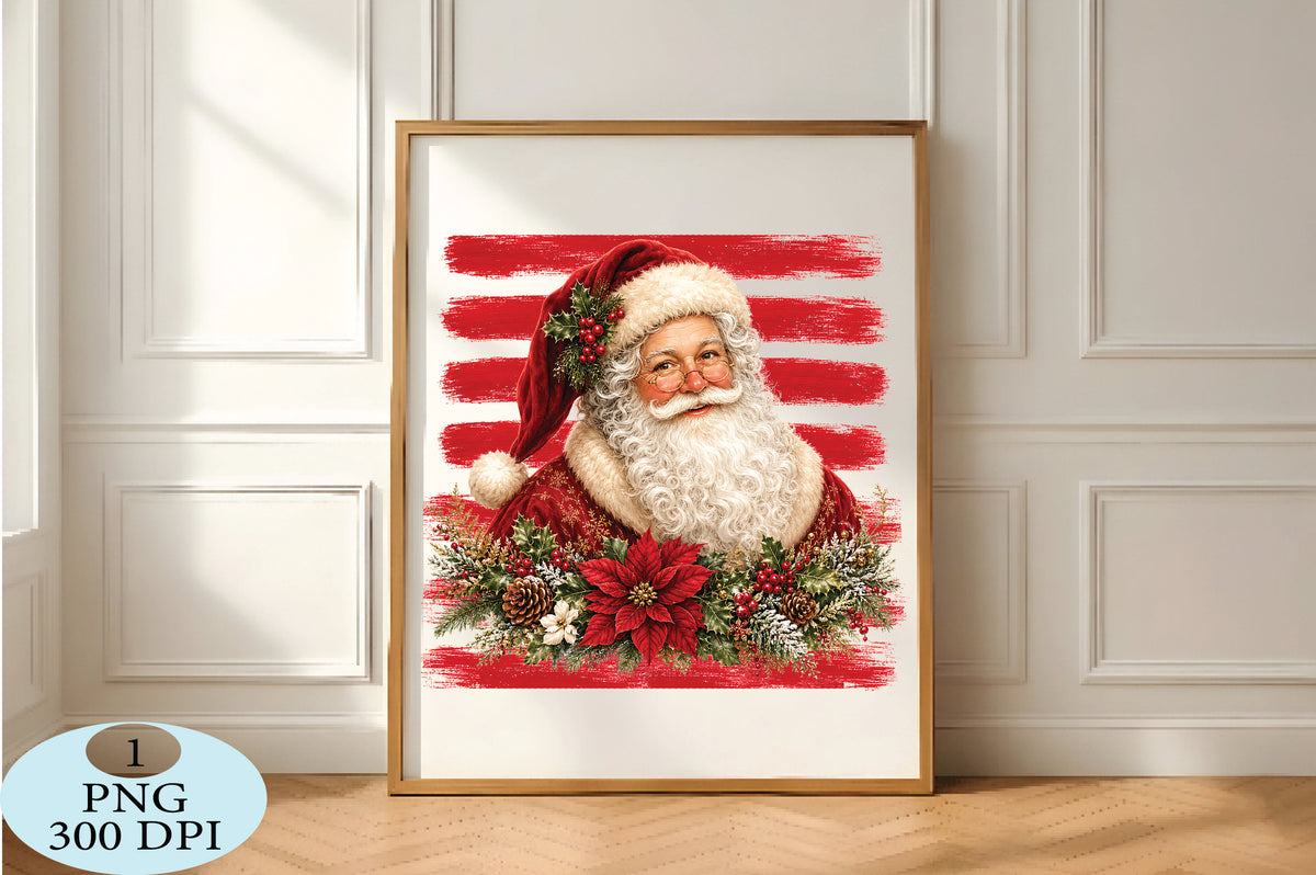 Classic Santa Christmas PNG