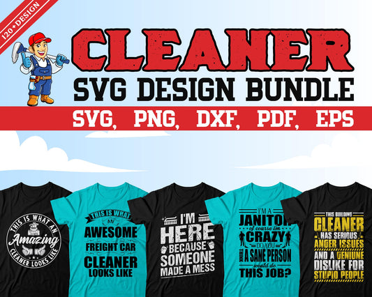 Cleaner Svg Design Bundle, Svg Digital Cutting File