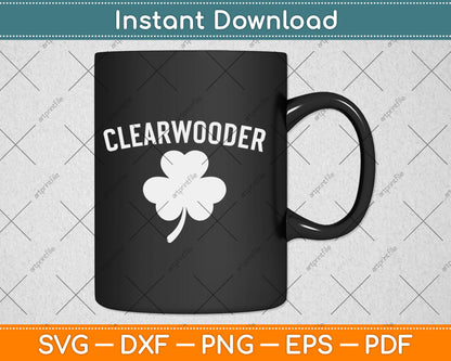 Clearwooder St. Patrick's Baseball Clearwater Philadelphia Svg Digital Cutting File
