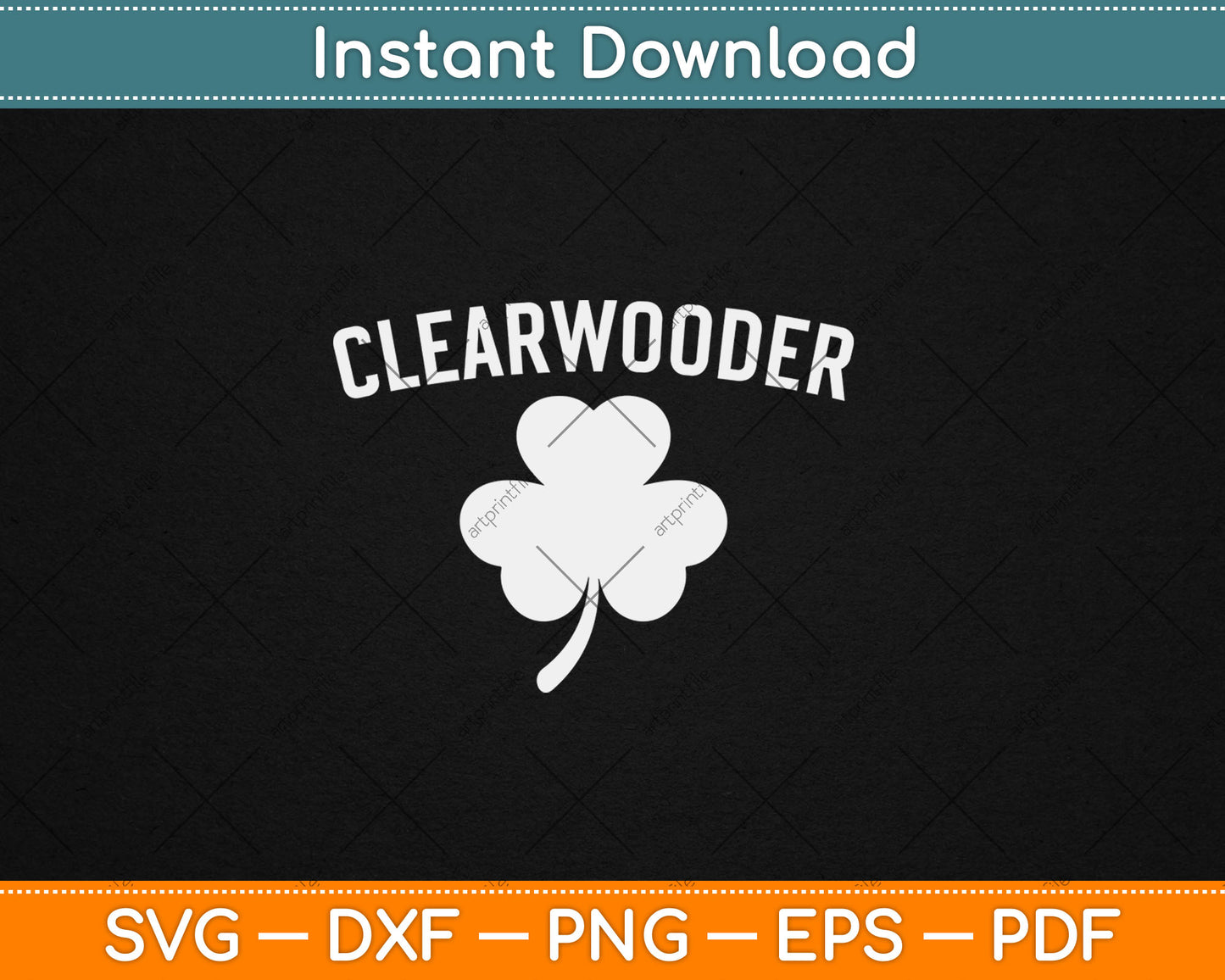Clearwooder St. Patrick's Baseball Clearwater Philadelphia Svg Digital Cutting File