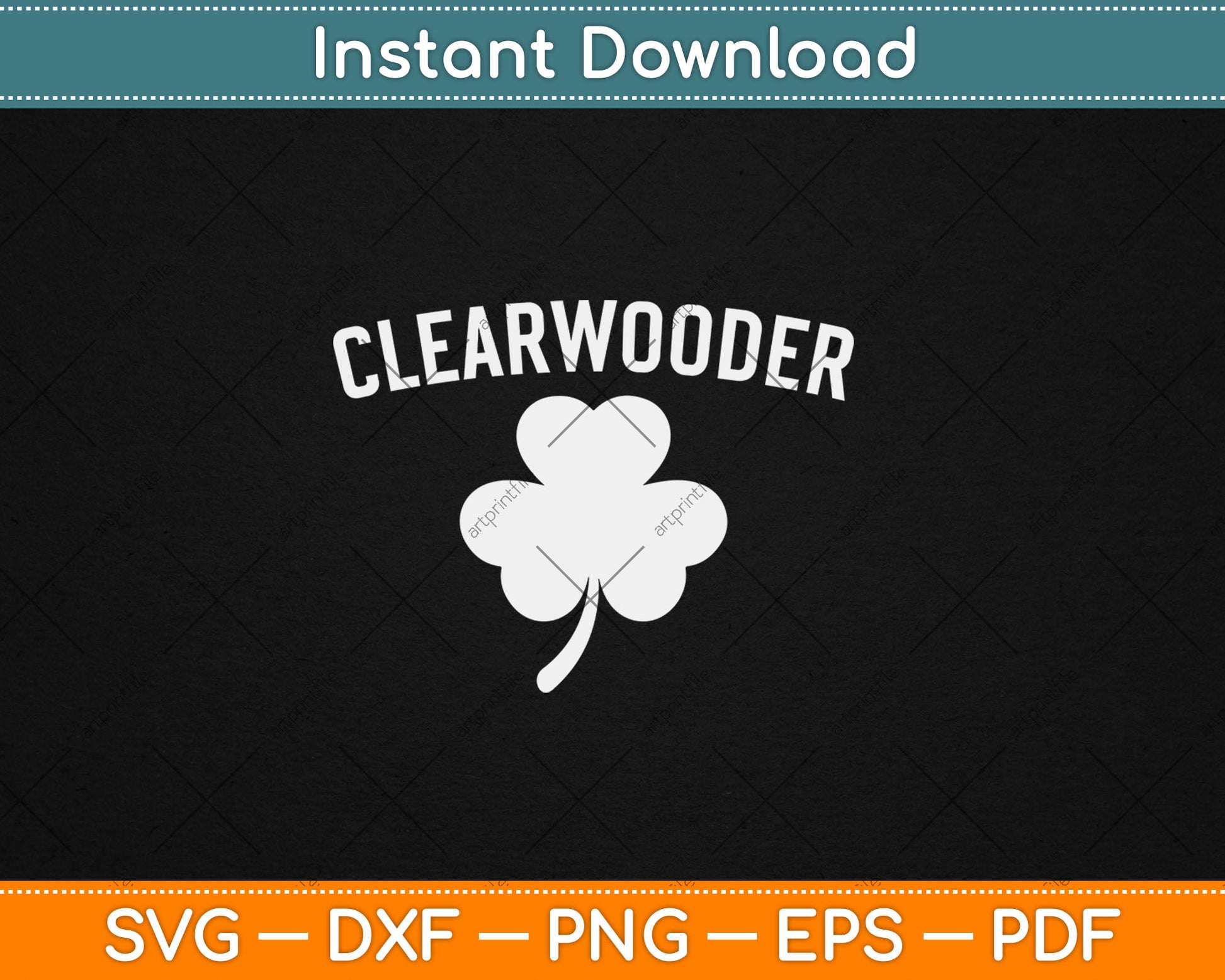 Clearwooder St. Patrick's Baseball Clearwater Philadelphia Svg Digital Cutting File