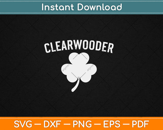 Clearwooder St. Patrick's Baseball Clearwater Philadelphia Svg Digital Cutting File