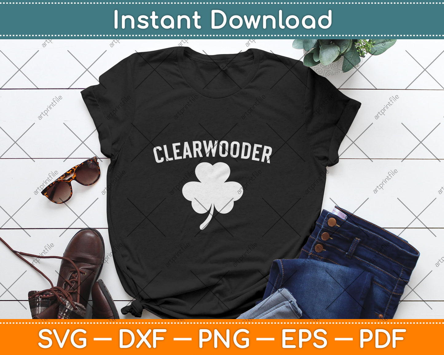 Clearwooder St. Patrick's Baseball Clearwater Philadelphia Svg Digital Cutting File