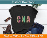 CNA Certified Nursing Assistant Leopard Nursing Funny Svg Digital Cutting File