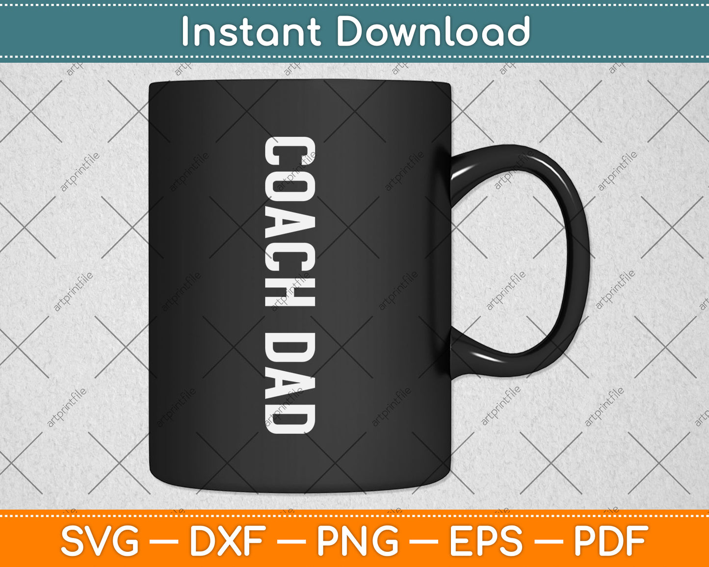 Coach Dad Design - Soccer Football Svg Digital Cutting File