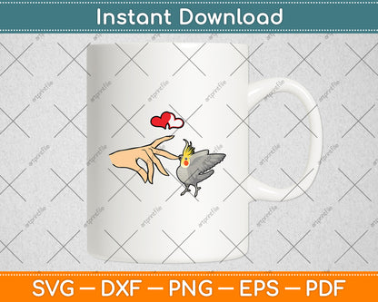 Cockatiel Love Bird Parrot Svg Digital Cutting File