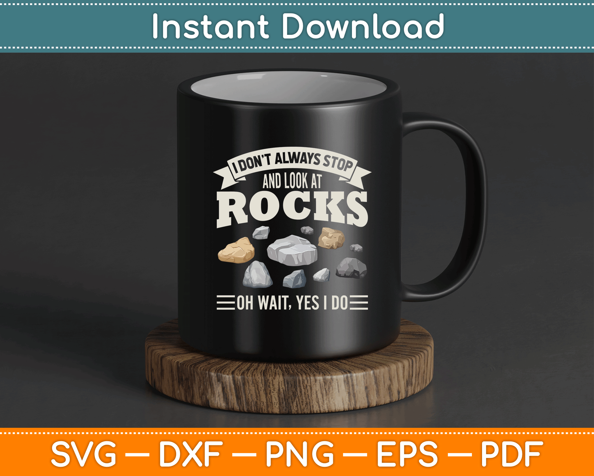Geology lover SVG design for DIY gifts and apparel creations