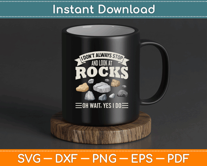 Geology lover SVG design for DIY gifts and apparel creations
