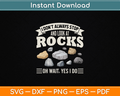 Funny geology SVG digital download for rock collectors and science lovers