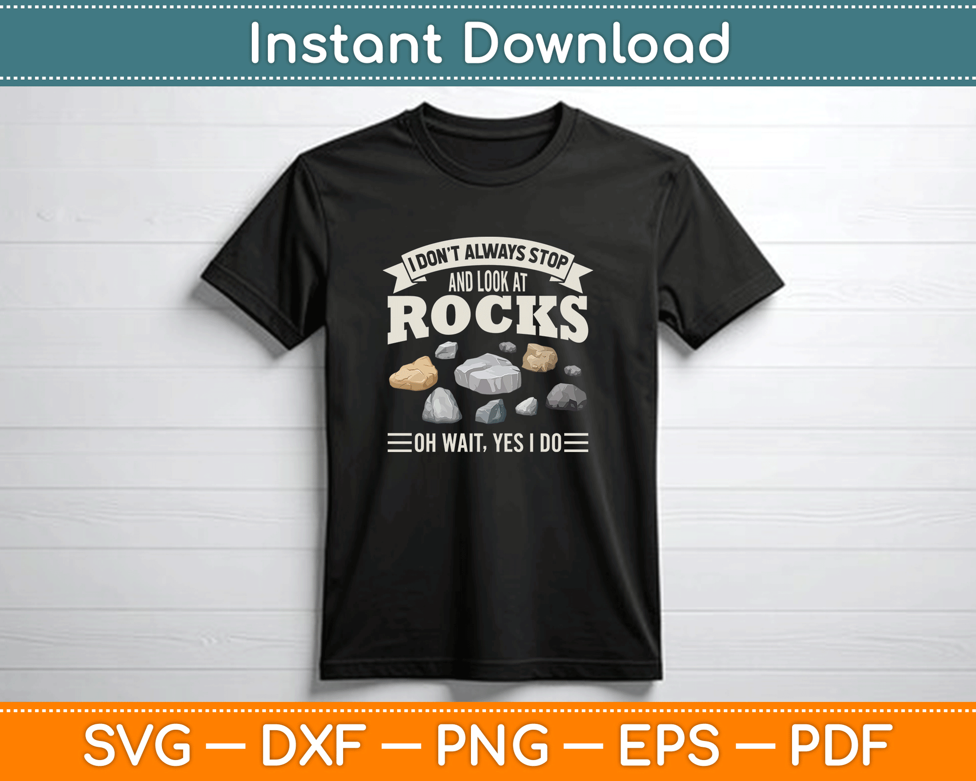Rock collector funny quote SVG for T-shirt and mug printing