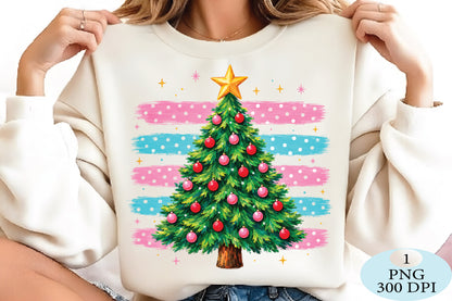 Colorful Christmas Tree PNG