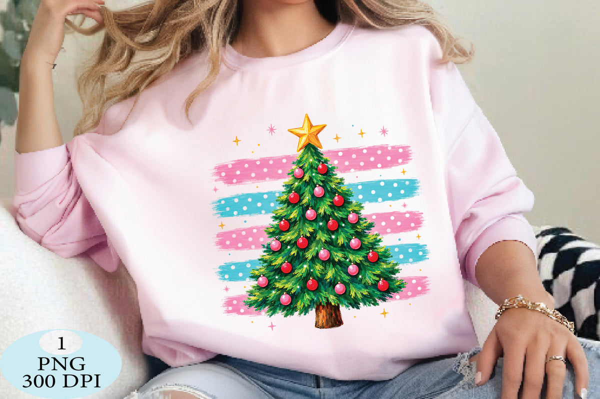 Colorful Christmas Tree PNG