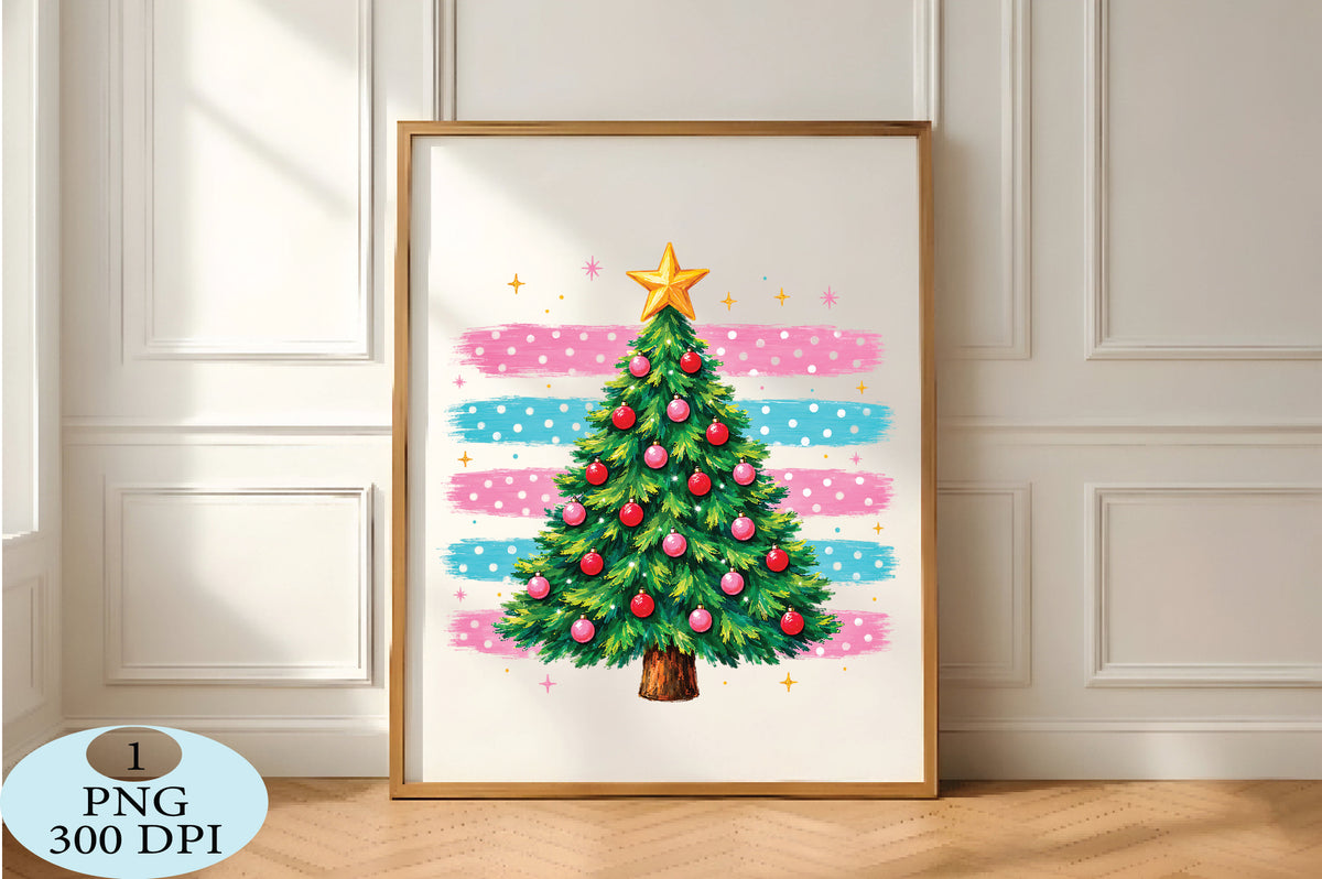 Colorful Christmas Tree PNG