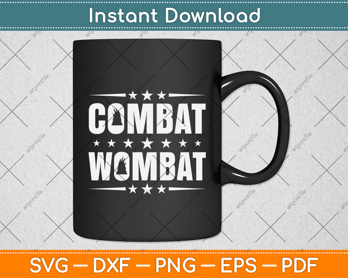 Combat Wombat For A Wombats Lover Svg Png Dxf Digital Cutting File