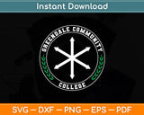 Community Greendale Community College Symbol Svg Digital Cutting File