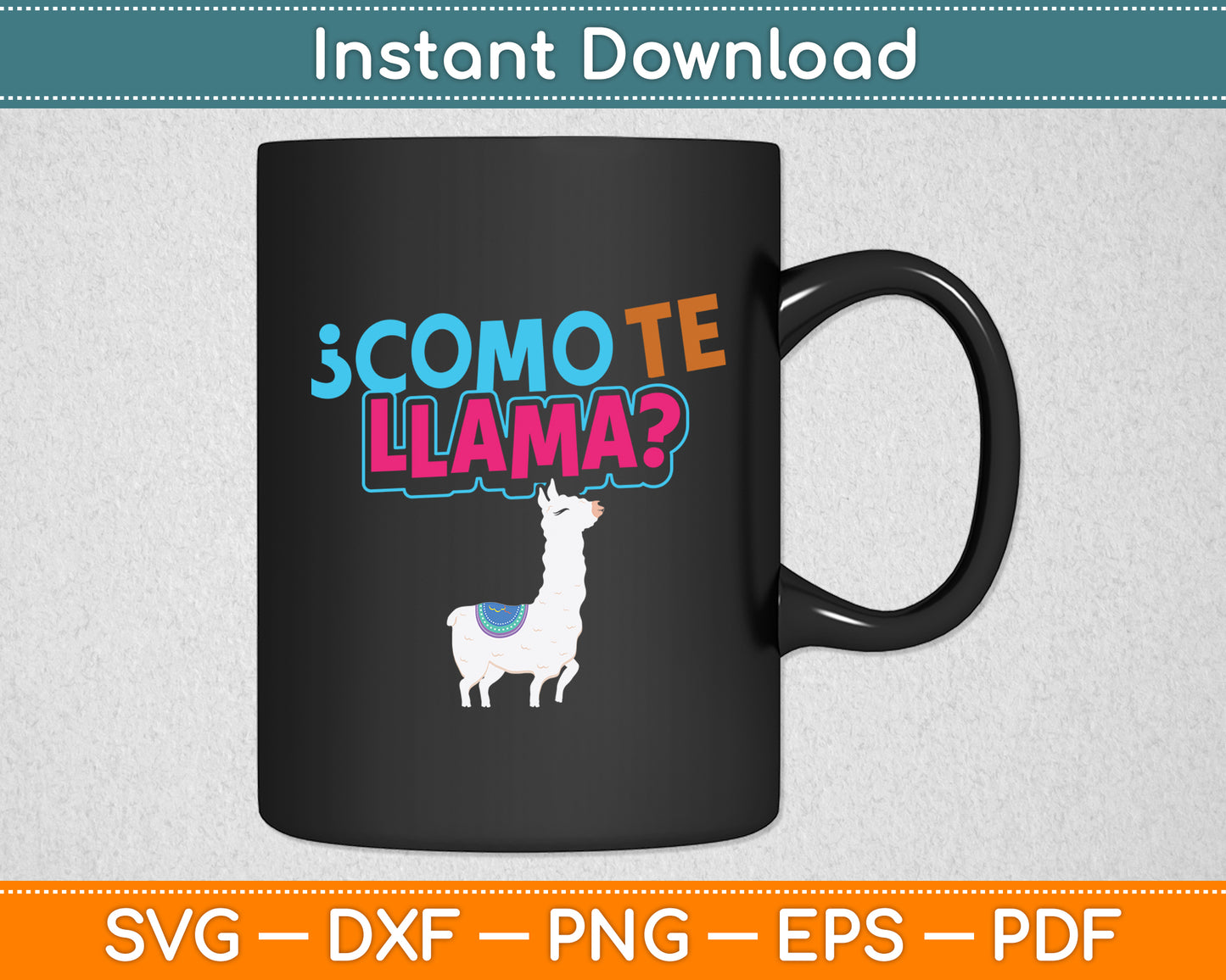 Como Te Llama Llamas Lover Pun Fans Funny Svg Digital Cutting File