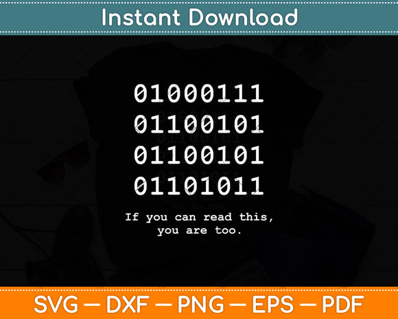 Computer Binary Code Programmer Developer Funny Svg Digital Cutting File