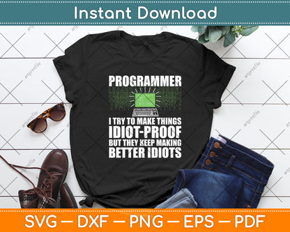 Computer Programmer Science Coding Lovers Svg Digital Cutting File