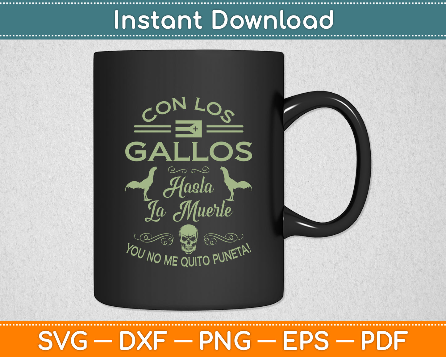 Con Los Gallos Gallero Fighting Rooster Puerto Rico Flag Svg Png Dxf Digital Cutting File