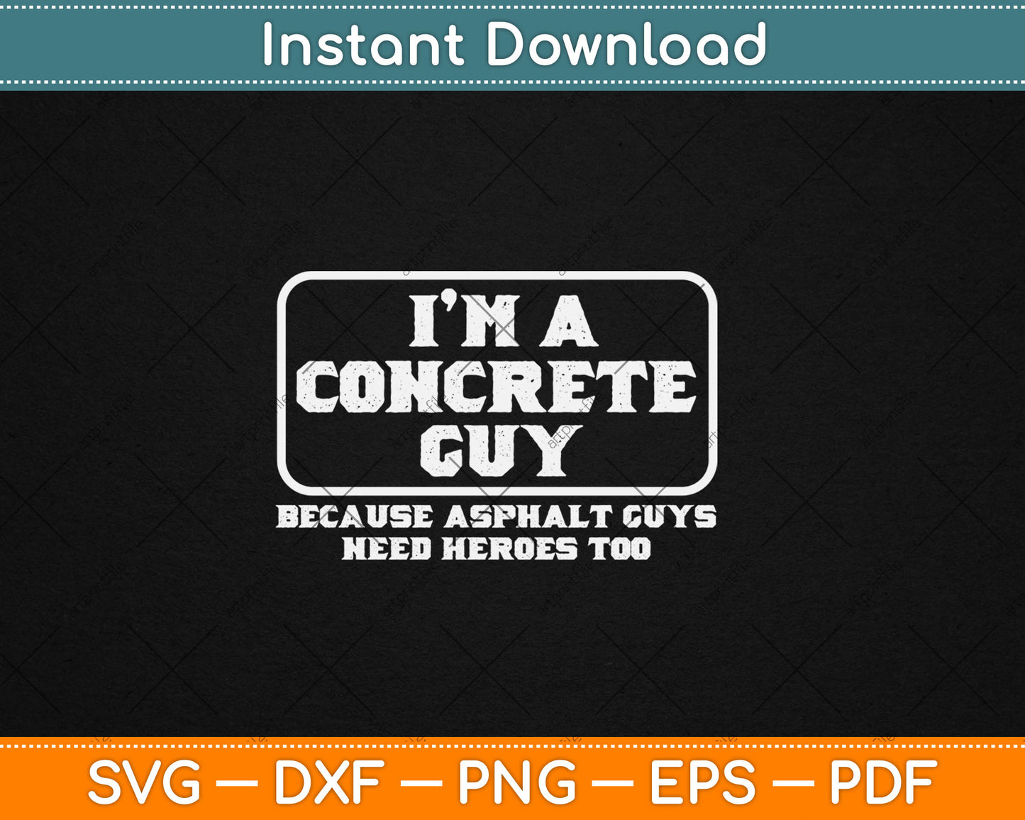Concrete Finisher Guy Concrete Worker Svg Digital Cutting File
