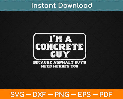 Concrete Finisher Guy Concrete Worker Svg Digital Cutting File