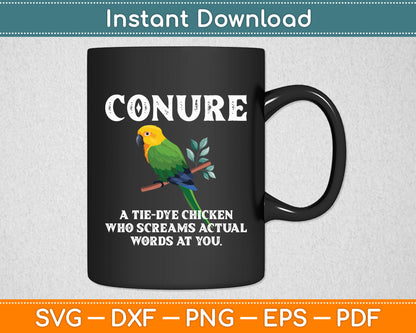 Conure Owner Definition Conure Parrot Lover Svg Digital Cutting File