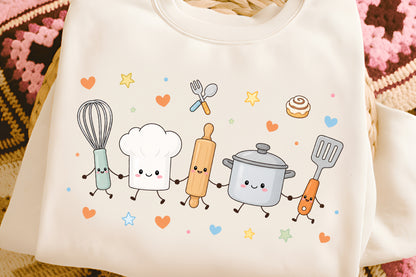 Cute Baking Kitchen Characters PNG Bundle