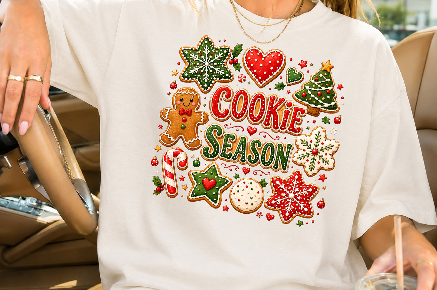 Cookie Season Christmas PNG Sublimation Design