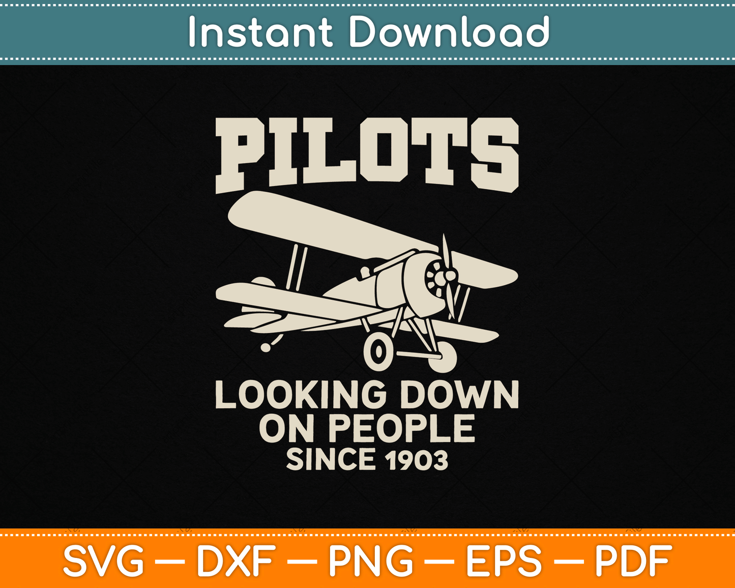 Cool Pilot For Men Women Aircraft Pilot Airplane Flying SVG Digital Cutting File