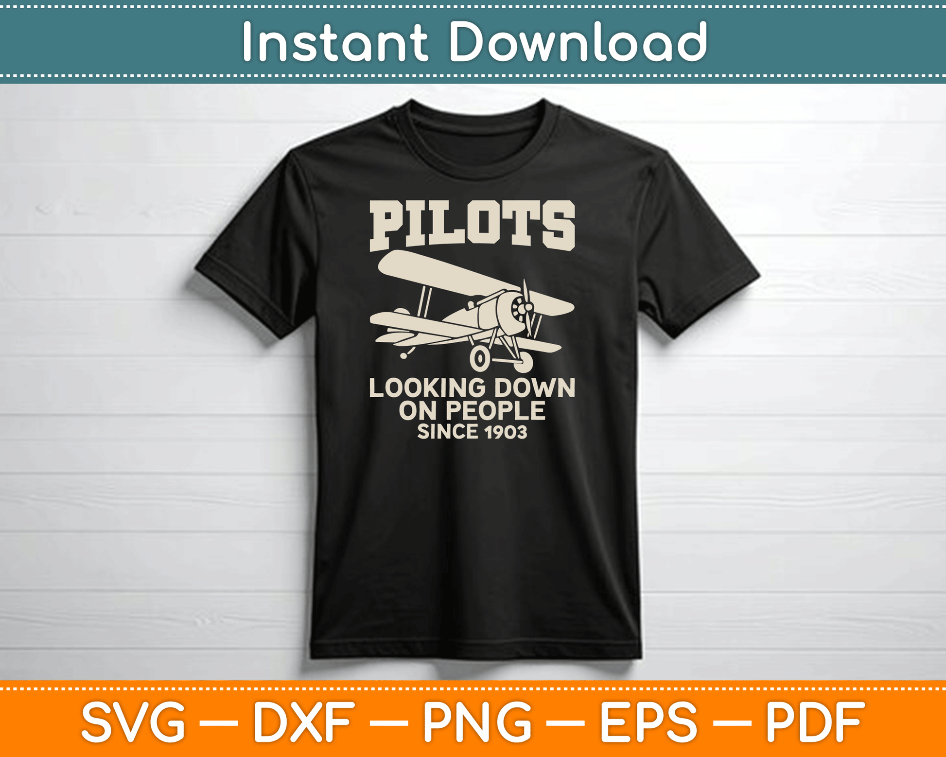 Cool Pilot For Men Women Aircraft Pilot Airplane Flying SVG Digital Cutting File