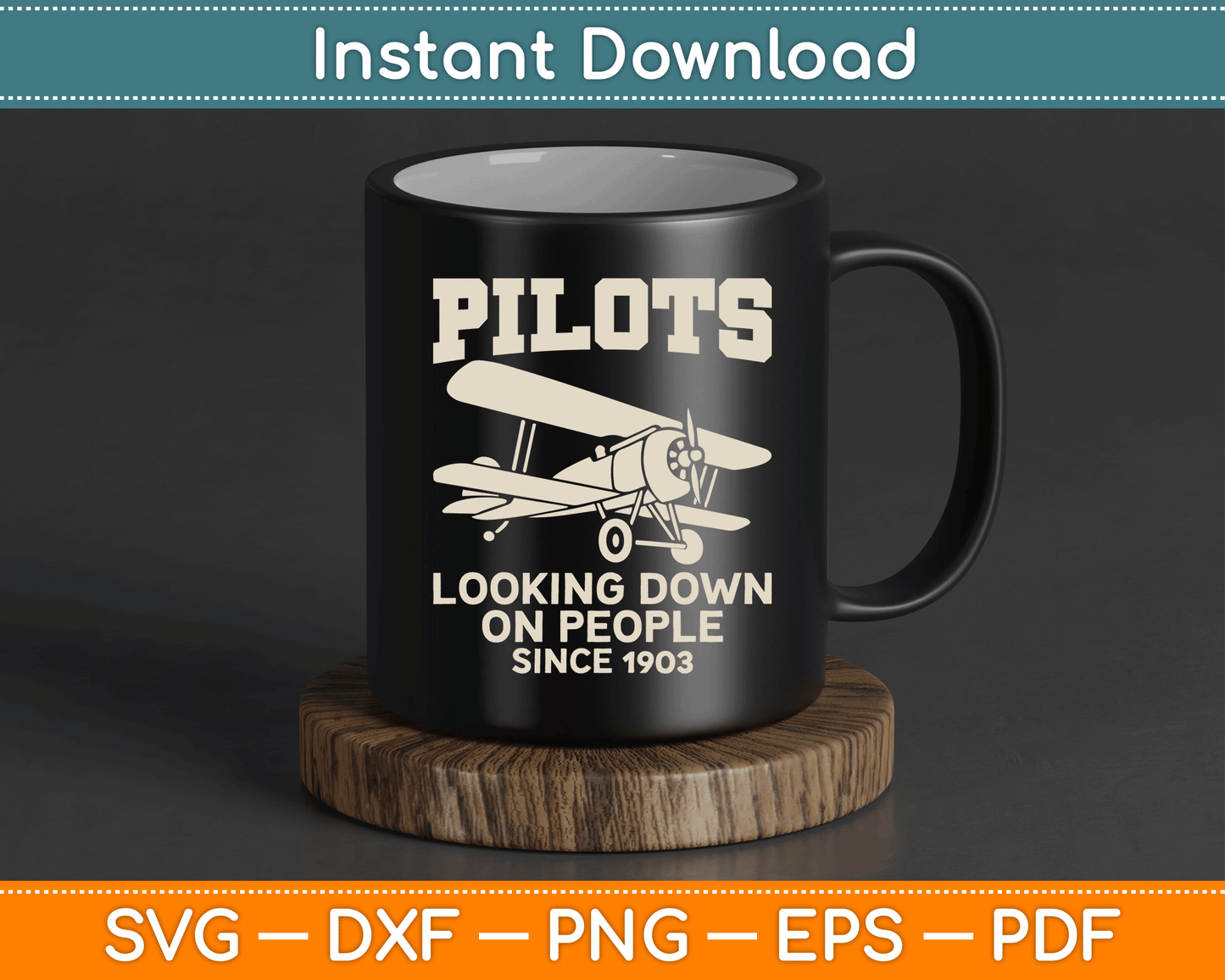 Cool Pilot For Men Women Aircraft Pilot Airplane Flying SVG Digital Cutting File