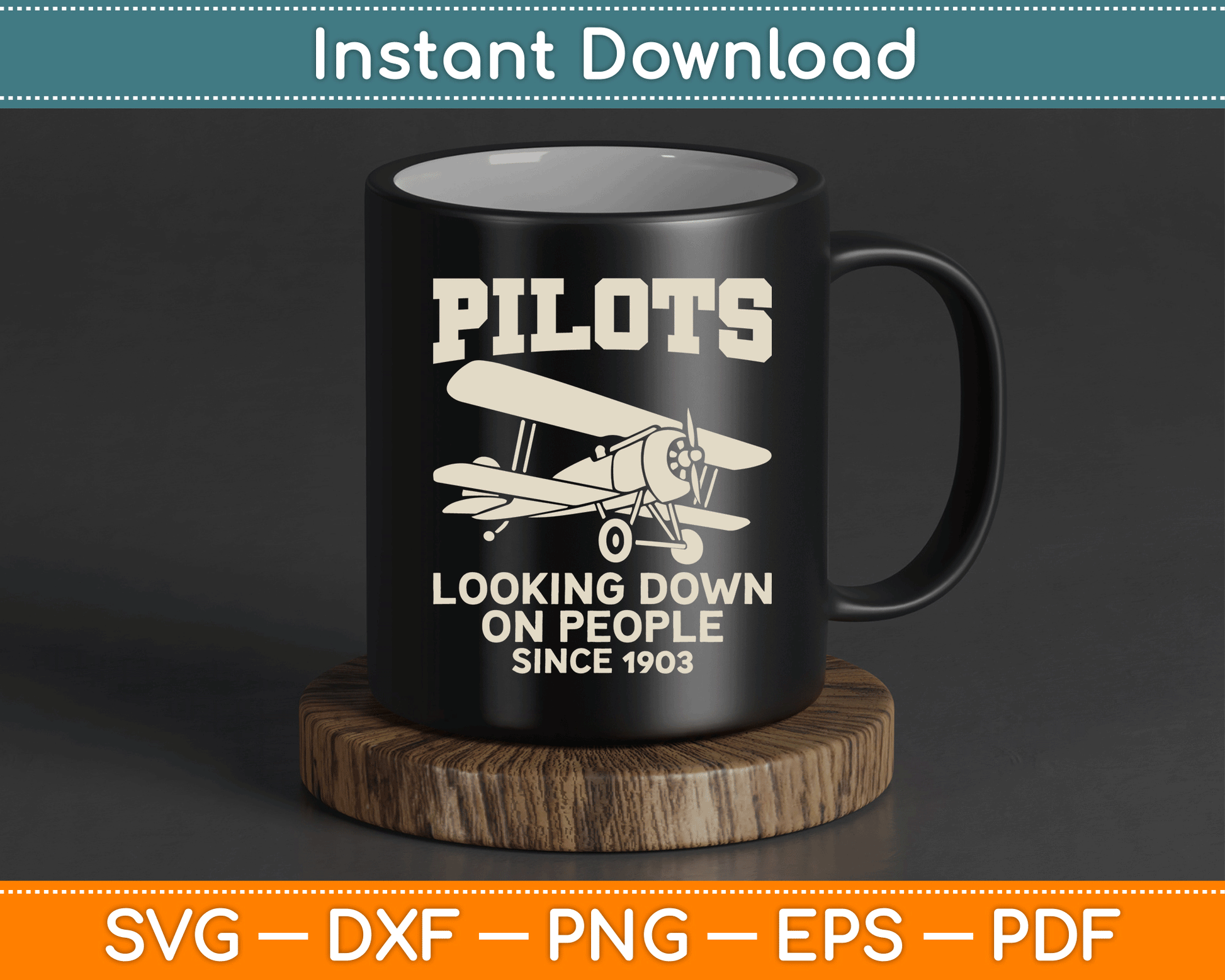 Cool Pilot For Men Women Aircraft Pilot Airplane Flying SVG Digital Cutting File