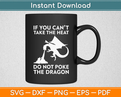 Cool Dragon Flame-Spewing Flying Mythical Creature Svg Png Dxf Digital Cutting File