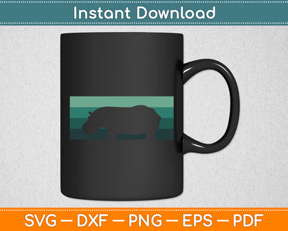 Cool Hippo Hippopotamus Lover Funny Svg Png Dxf Digital Cutting File