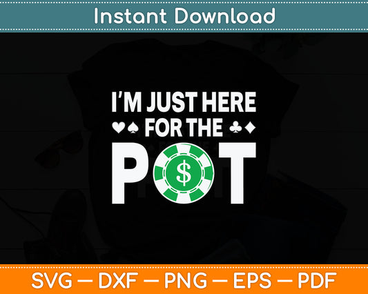 Cool Poker Lover For Men Women Card Casino Player Gambler Svg Digital Cutting File