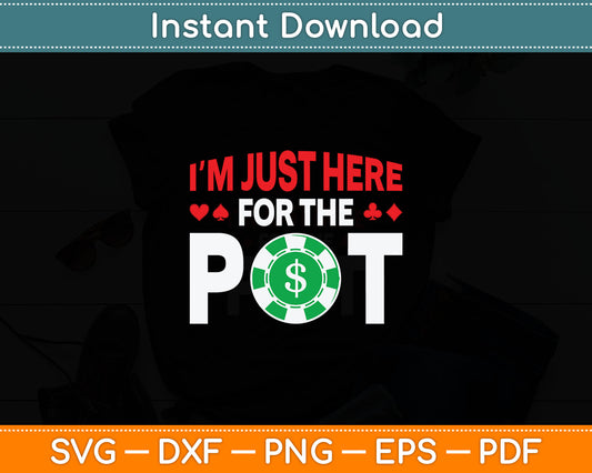 Cool Poker Lover For Men Women Card Casino Player Gambler Svg Digital Cutting File
