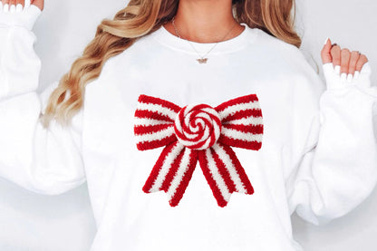 Coquette Christmas Bow PNG