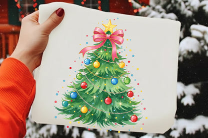 Coquette Christmas Tree Sublimation PNG