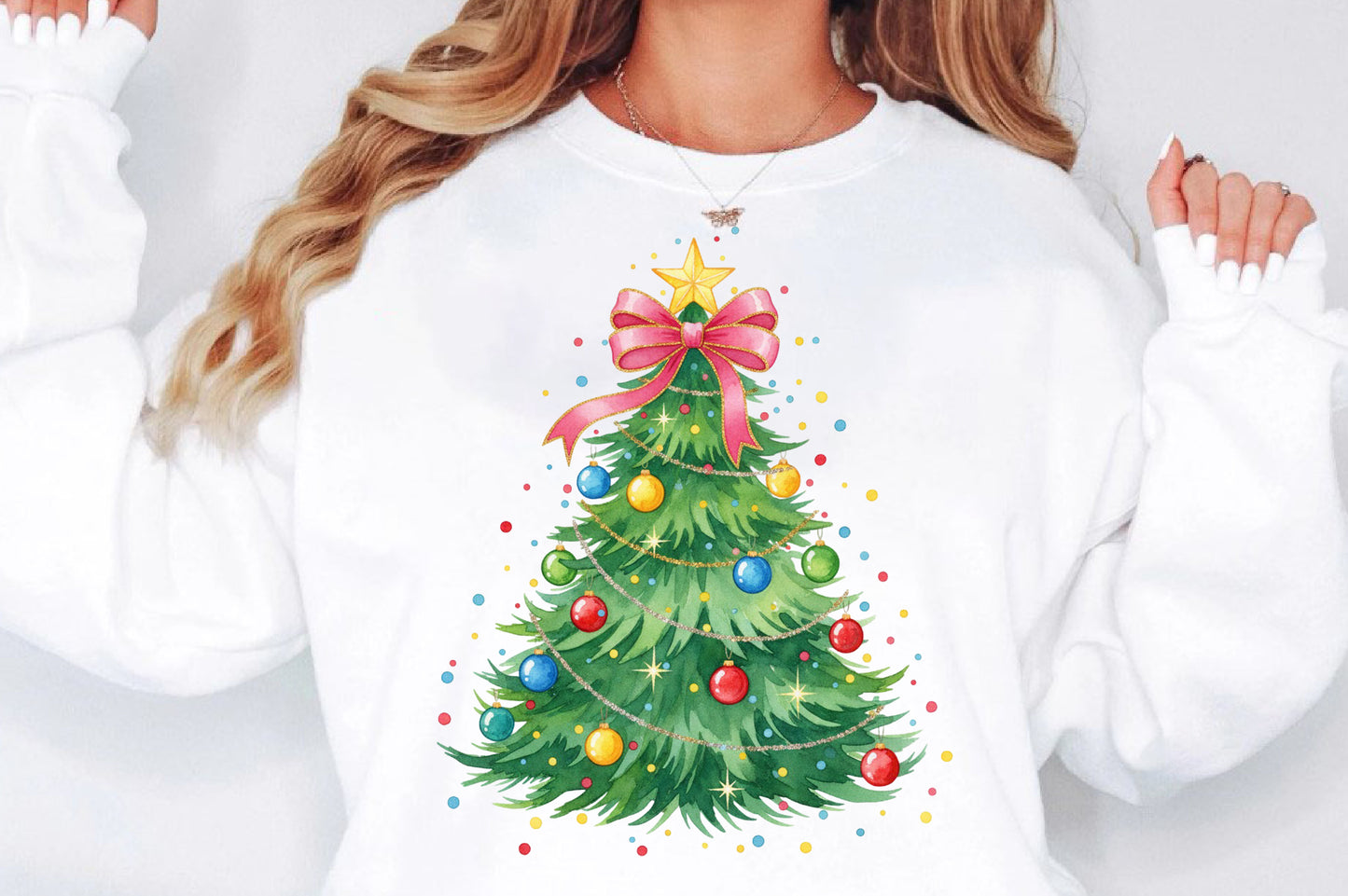 Coquette Christmas Tree Sublimation PNG